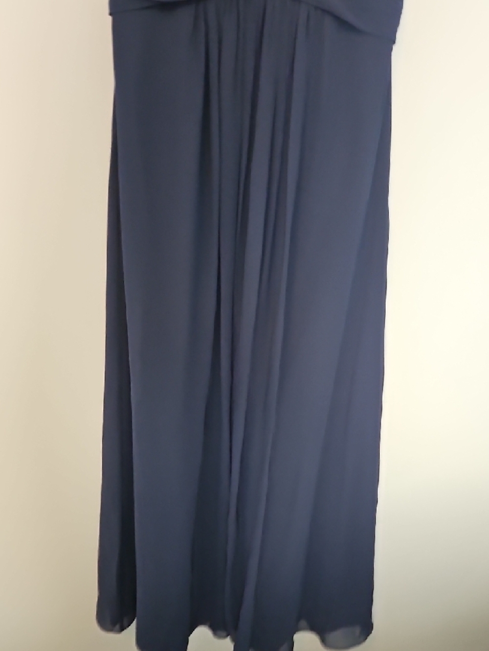 Bill Levkoff Navy Blue Sweetheart Strap Maxi Dress - Picture 4 of 6